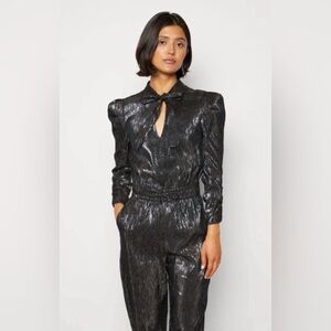 NWT Scotch & Soda Silver Jumpsuit Size Medium